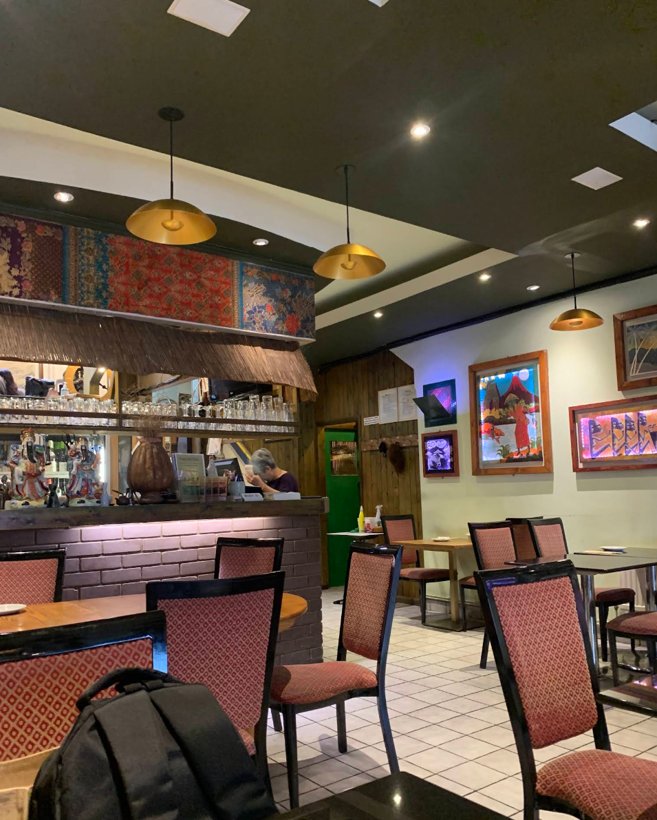 The dining room